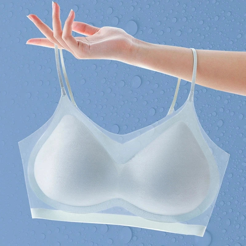 Ultra-thin Seamless Bras For Women Ice Silk Underwear Small Chest Sexy